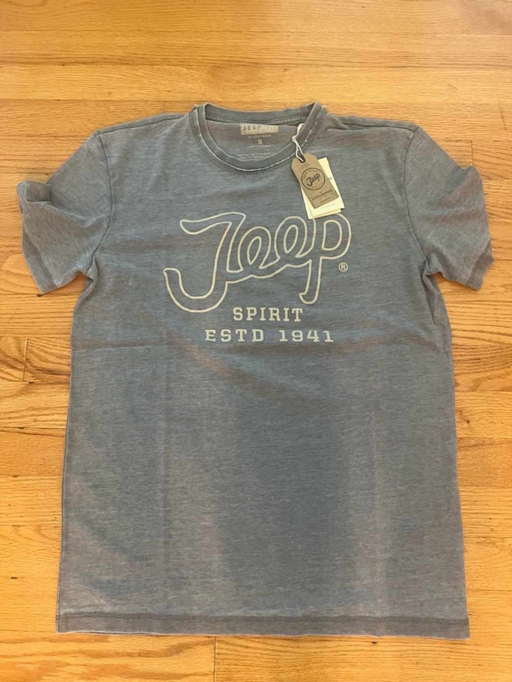 Lucky brand Jeep Spirit Logo Tee in Heather grey